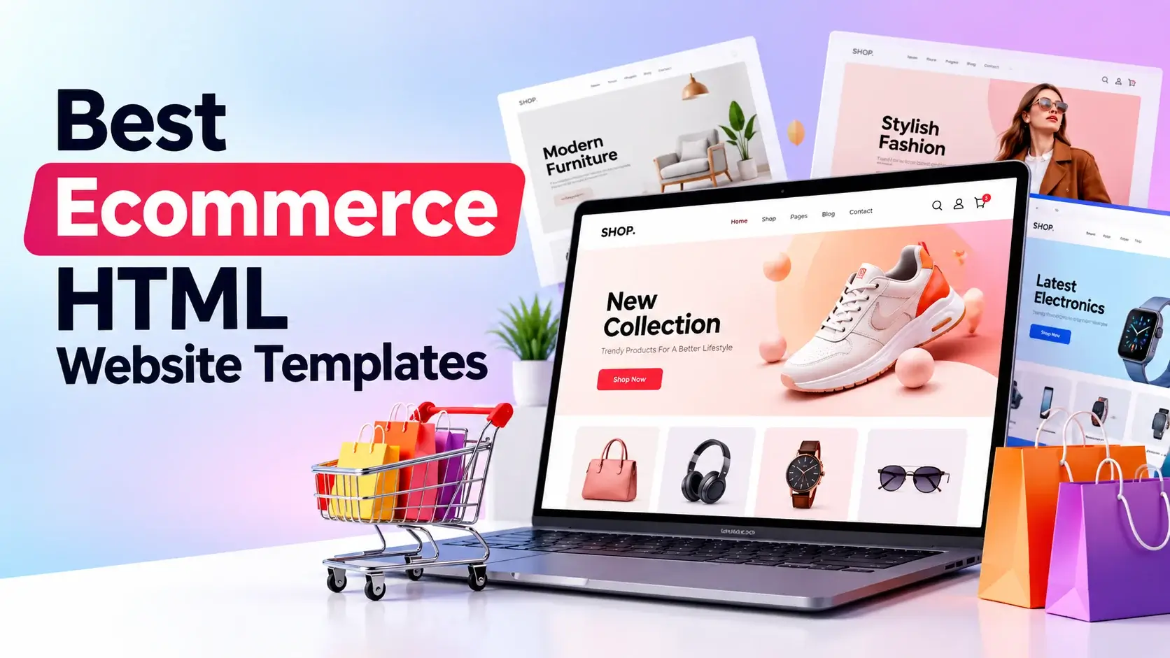 Best Ecommerce HTML Website Templates for Online Stores