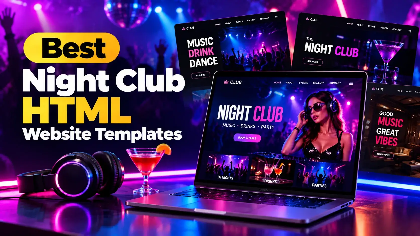 Best Night Club HTML Website Templates
