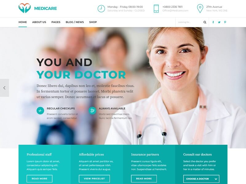 Medicare Health Medical WordPress Theme
