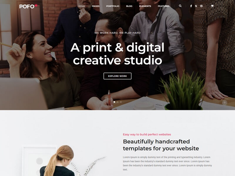 Pofo Fast Loading WordPress Theme