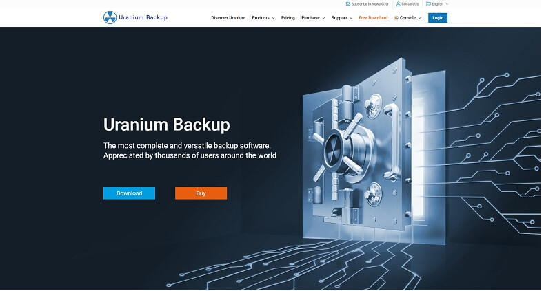 Uranium Backup Server Software