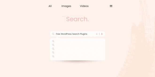 Free WordPress Search Plugins