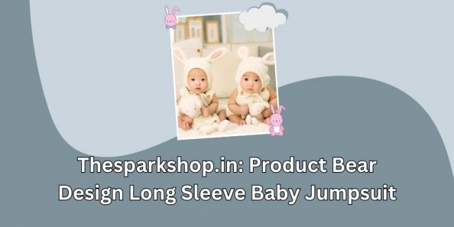 Thesparkshop.in Product Bear Design Long Sleeve Baby Jumpsuit