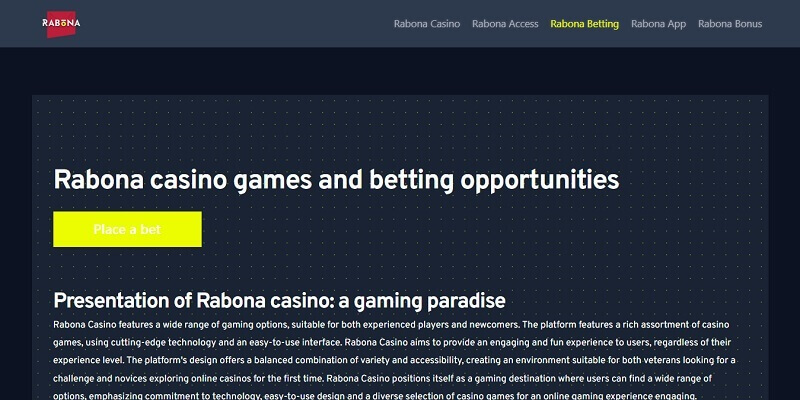Rabona Betting Review
