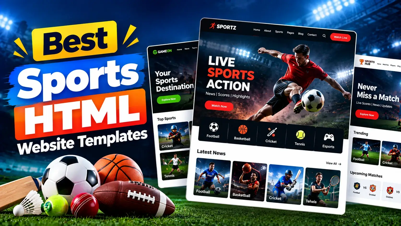 Best Sports HTML Website Templates for 2026