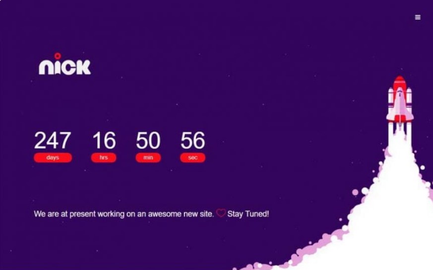 Nick Coming soon HTML Template