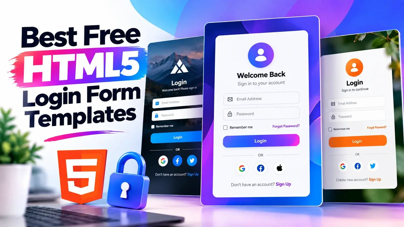 Best Free HTML5 Login Form Templates