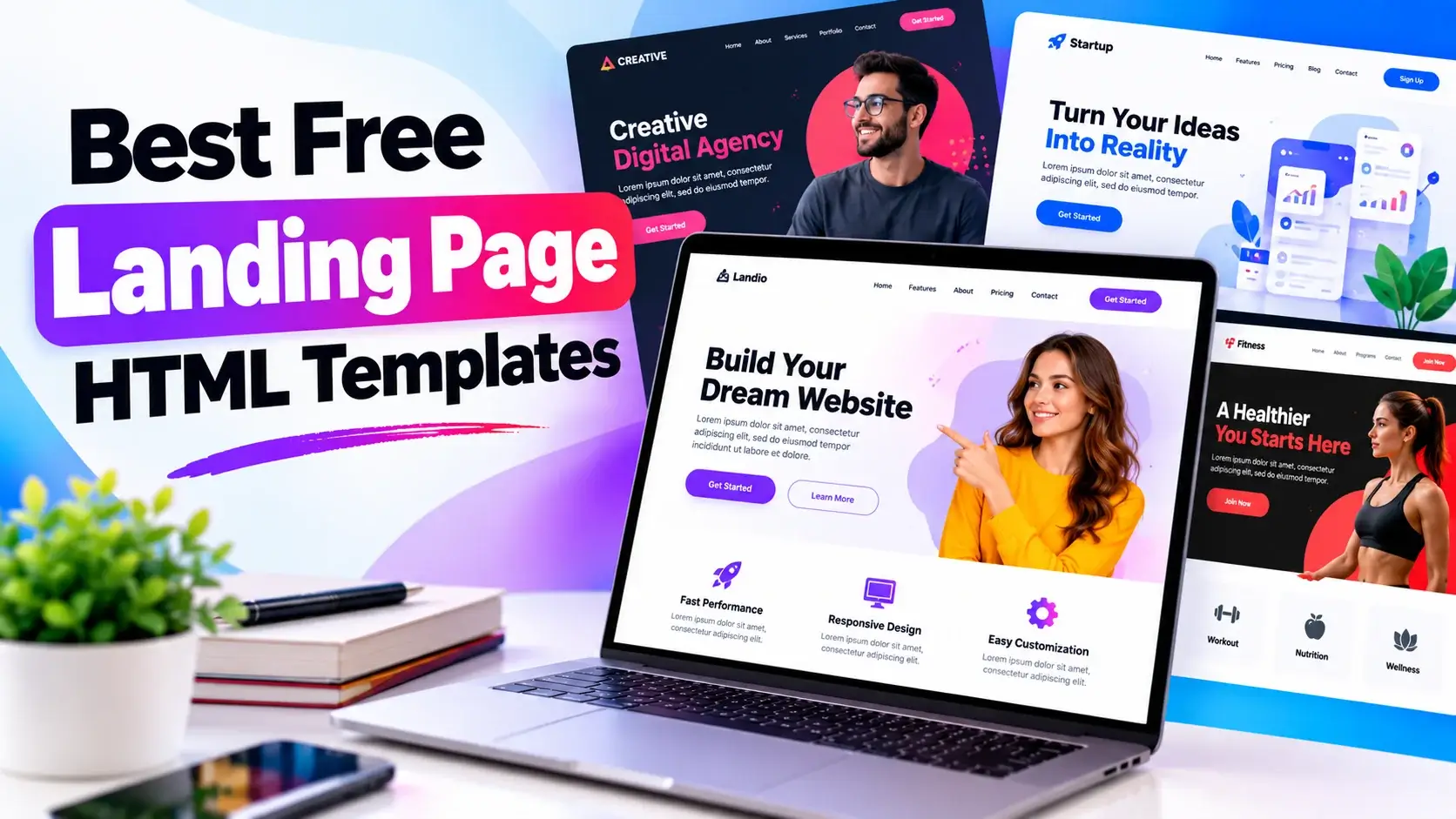 Best Free Landing Page HTML Templates