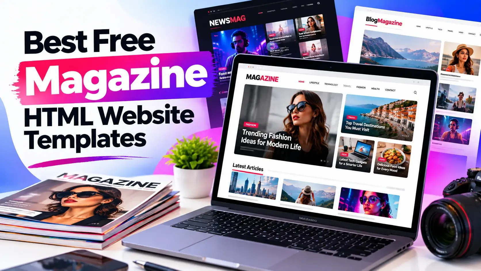 Best Free Magazine HTML Website Templates