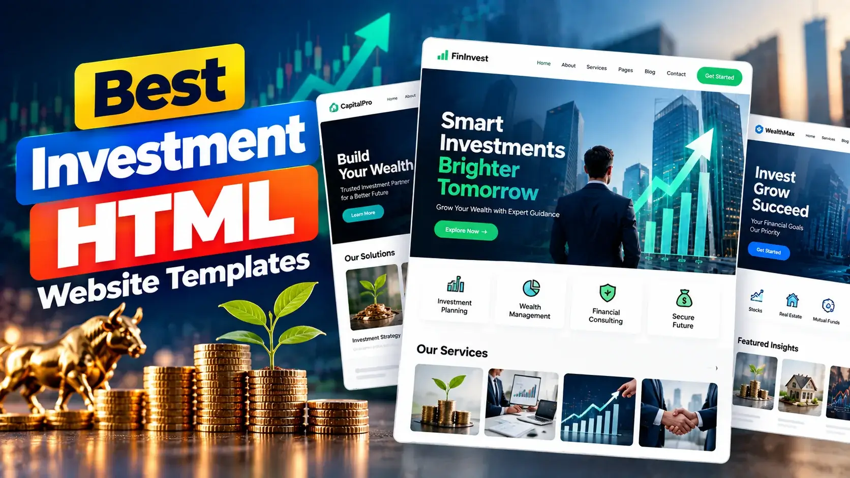 Best Investment HTML Website Templates for Finance Websites