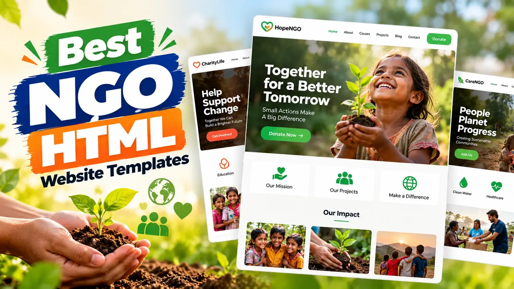 Best NGO HTML Website Templates for Nonprofits