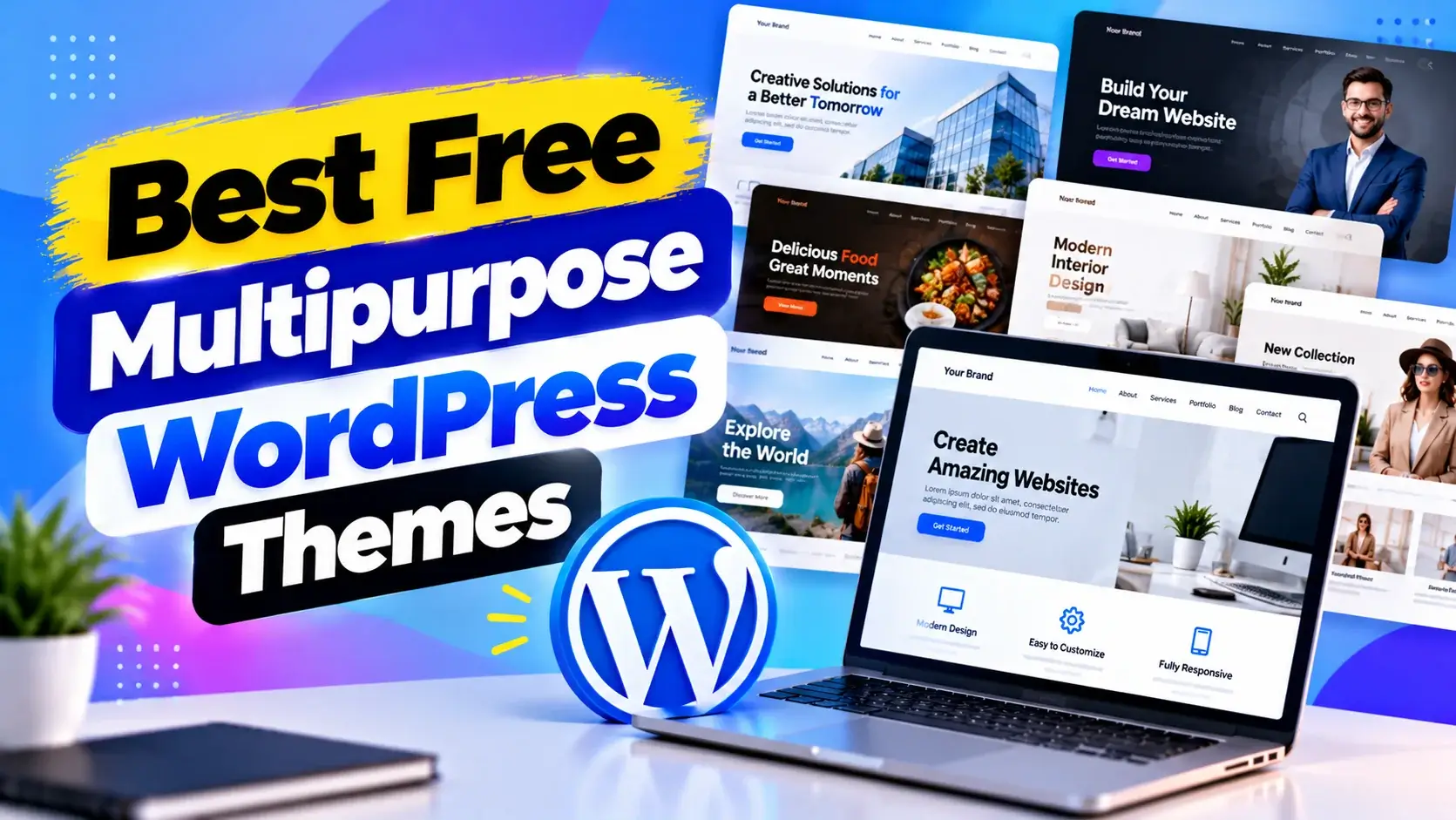 Best Free Multipurpose WordPress Themes for Any Website
