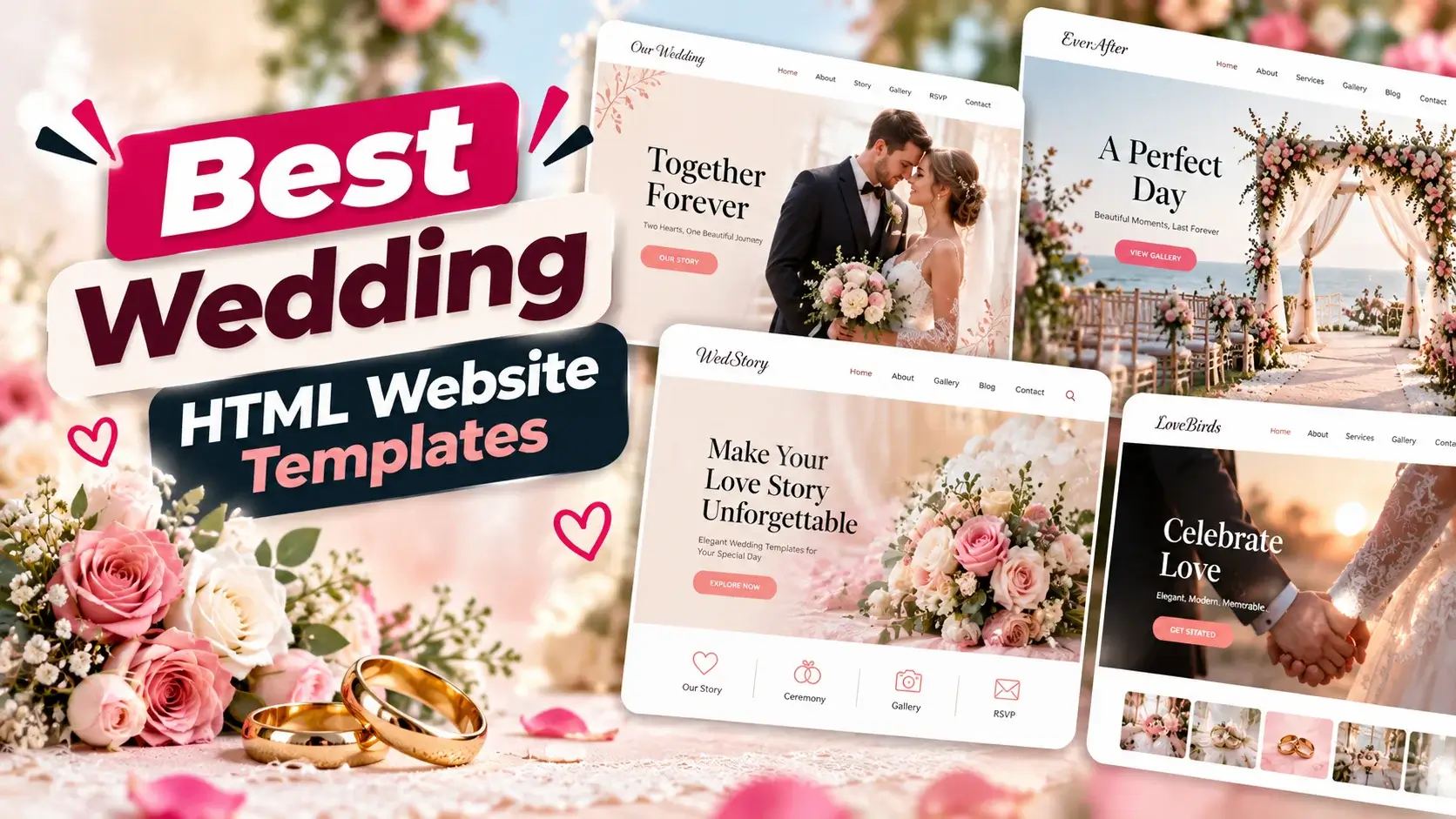 Best Wedding HTML Website Templates for Beautiful Websites