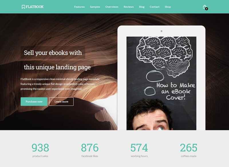 FlatBook Flat Design WordPress Theme