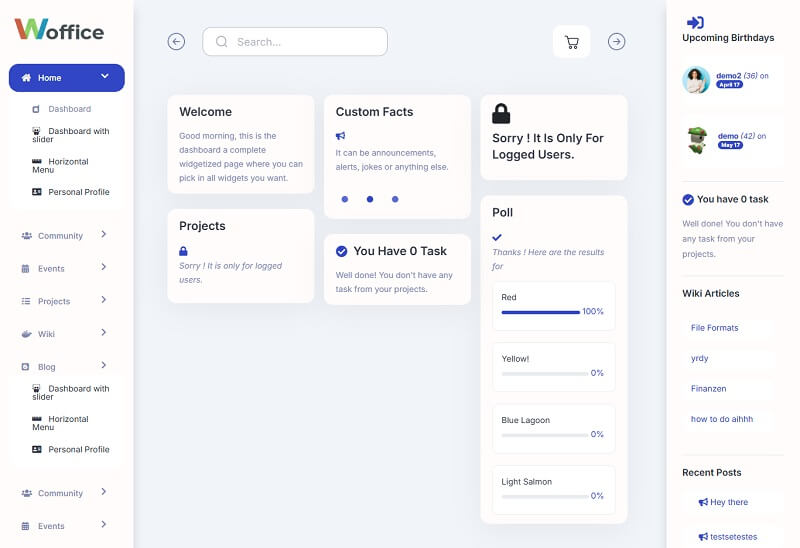 Woffice BB Press WordPress Theme