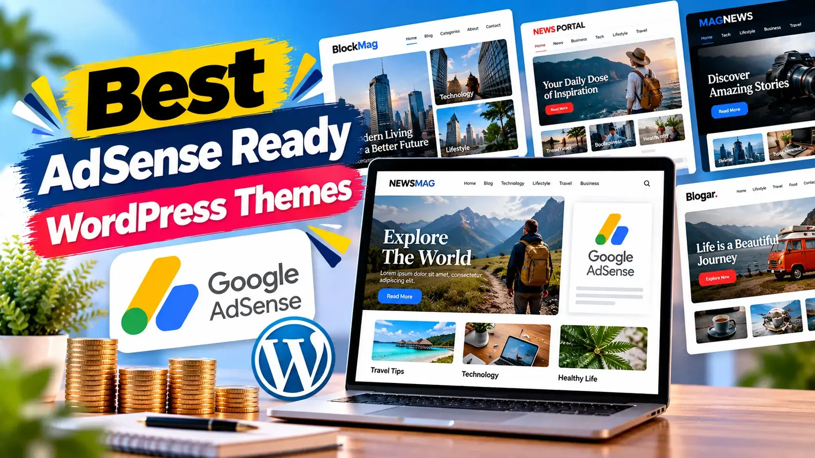 Best AdSense Ready WordPress Themes for Monetized Websites