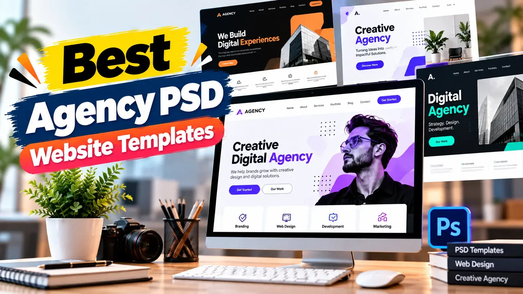 Best Agency PSD Website Templates for Creative Businesses