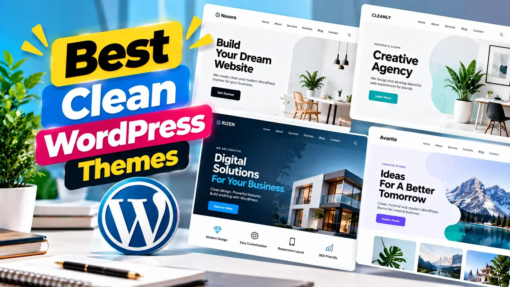 Best Clean WordPress Themes for Modern Websites