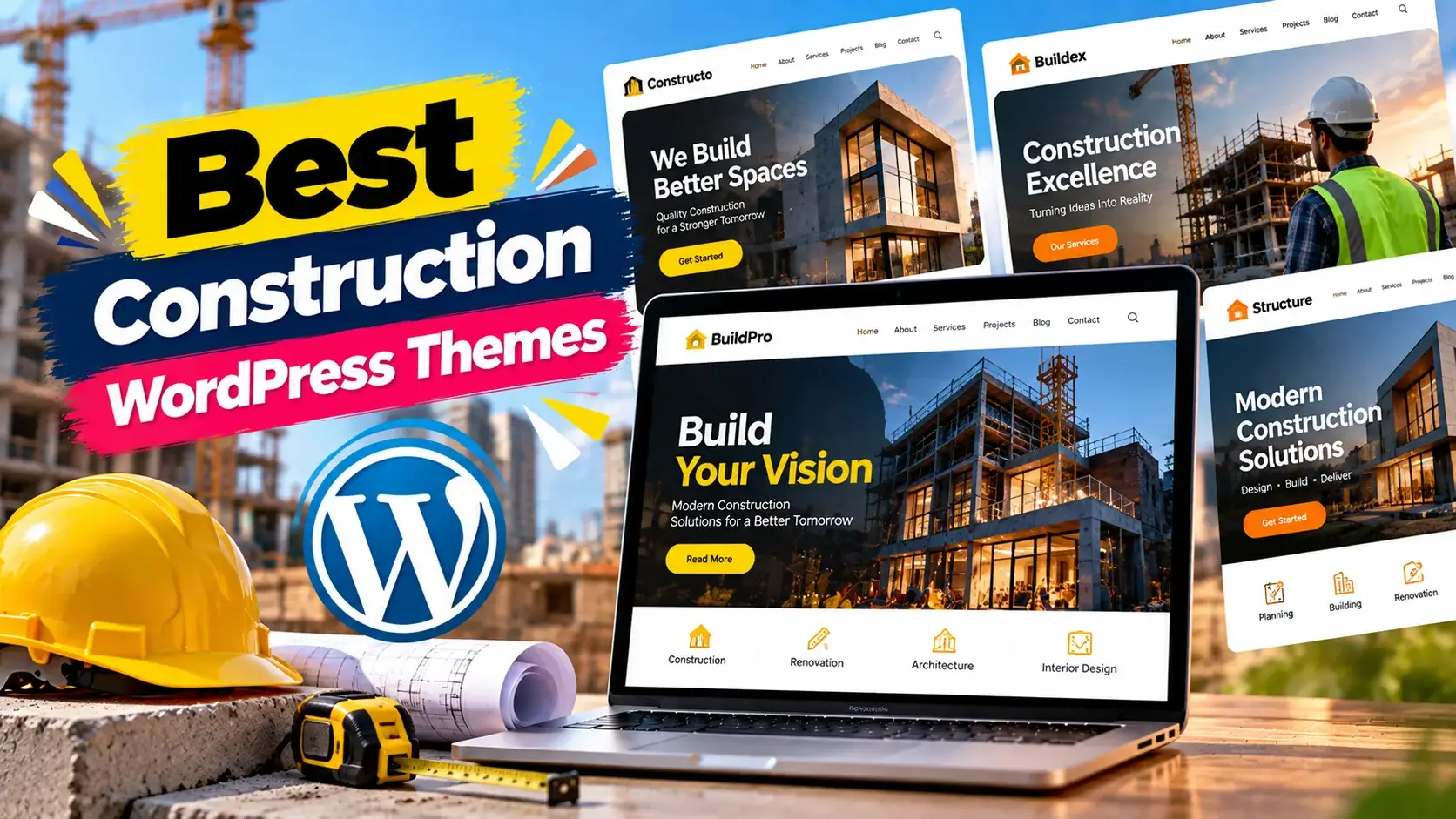 Best Construction WordPress Themes for Building Websites