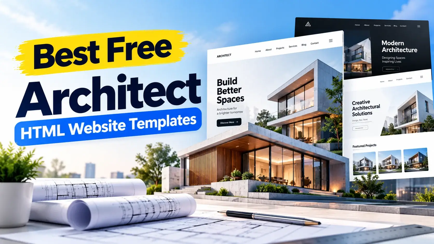 Best Free Architect HTML Website Templates