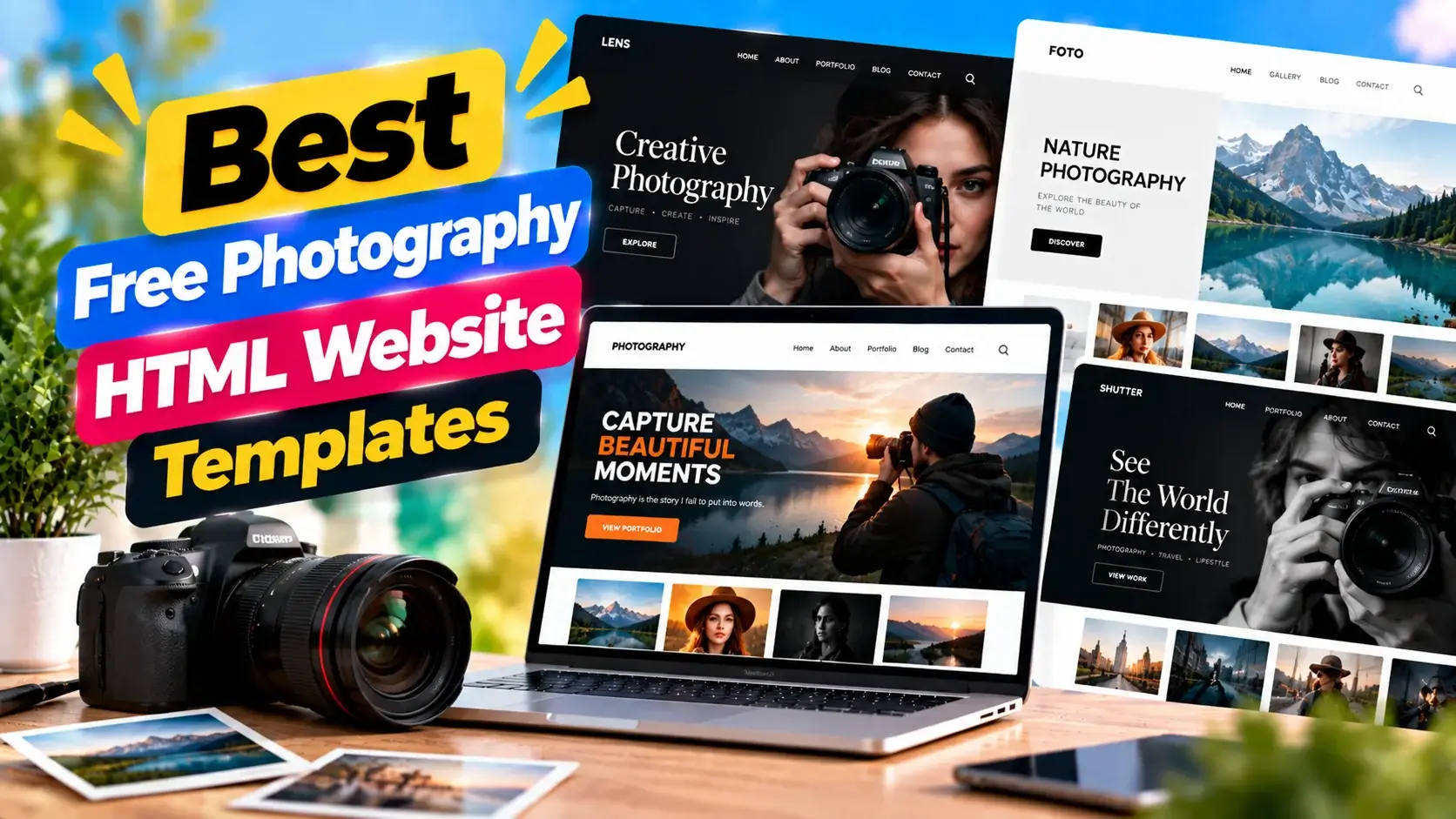Best Free Photography HTML Website Templates