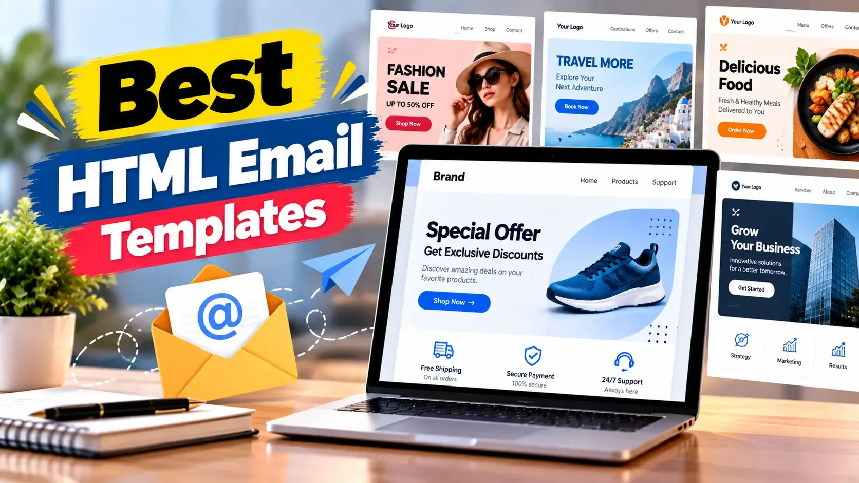 Best HTML Email Templates for Professional Email Campaigns
