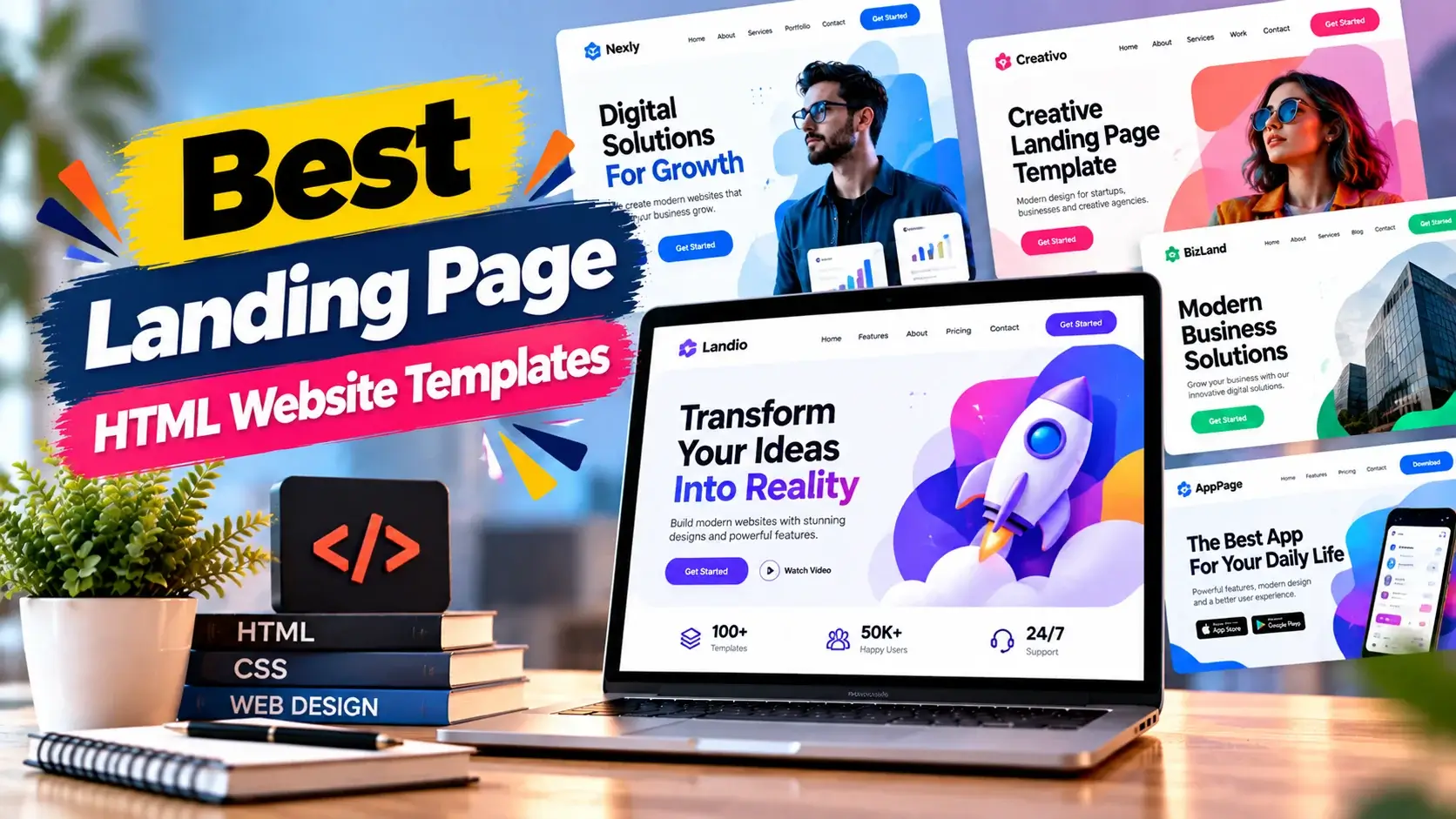 Best Landing Page HTML Website Templates for Modern Websites