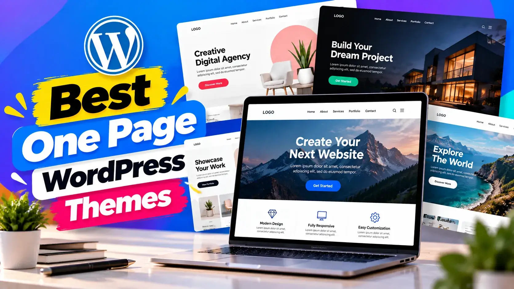 Best One Page WordPress Themes 2026
