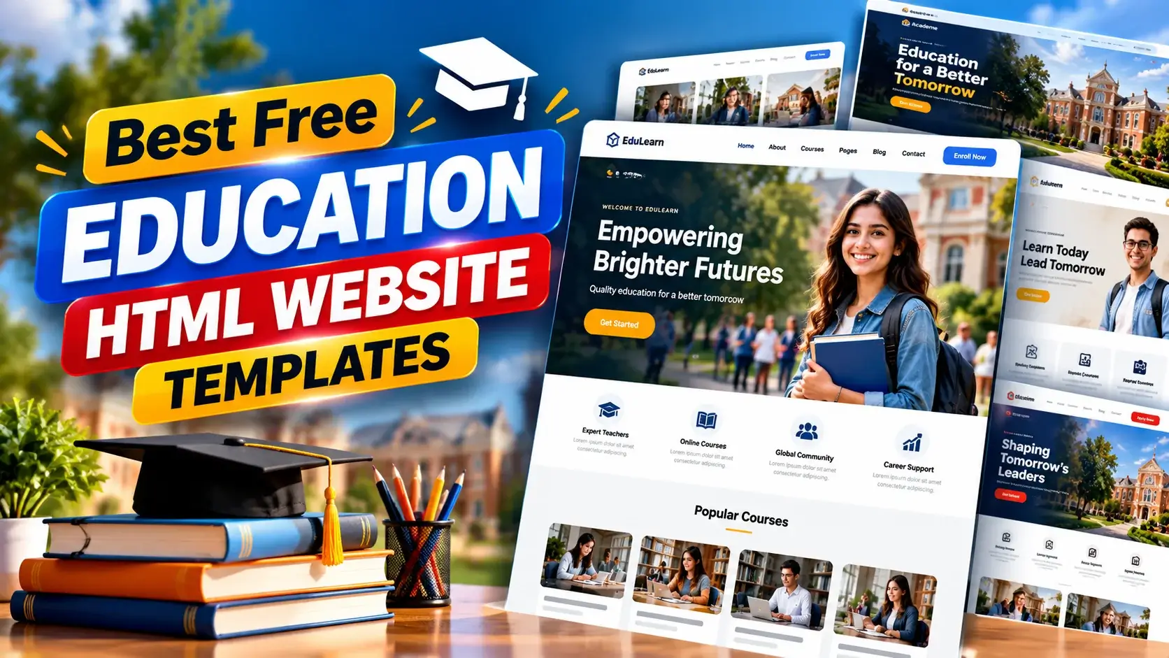 Best Free Education HTML Website Templates for Schools