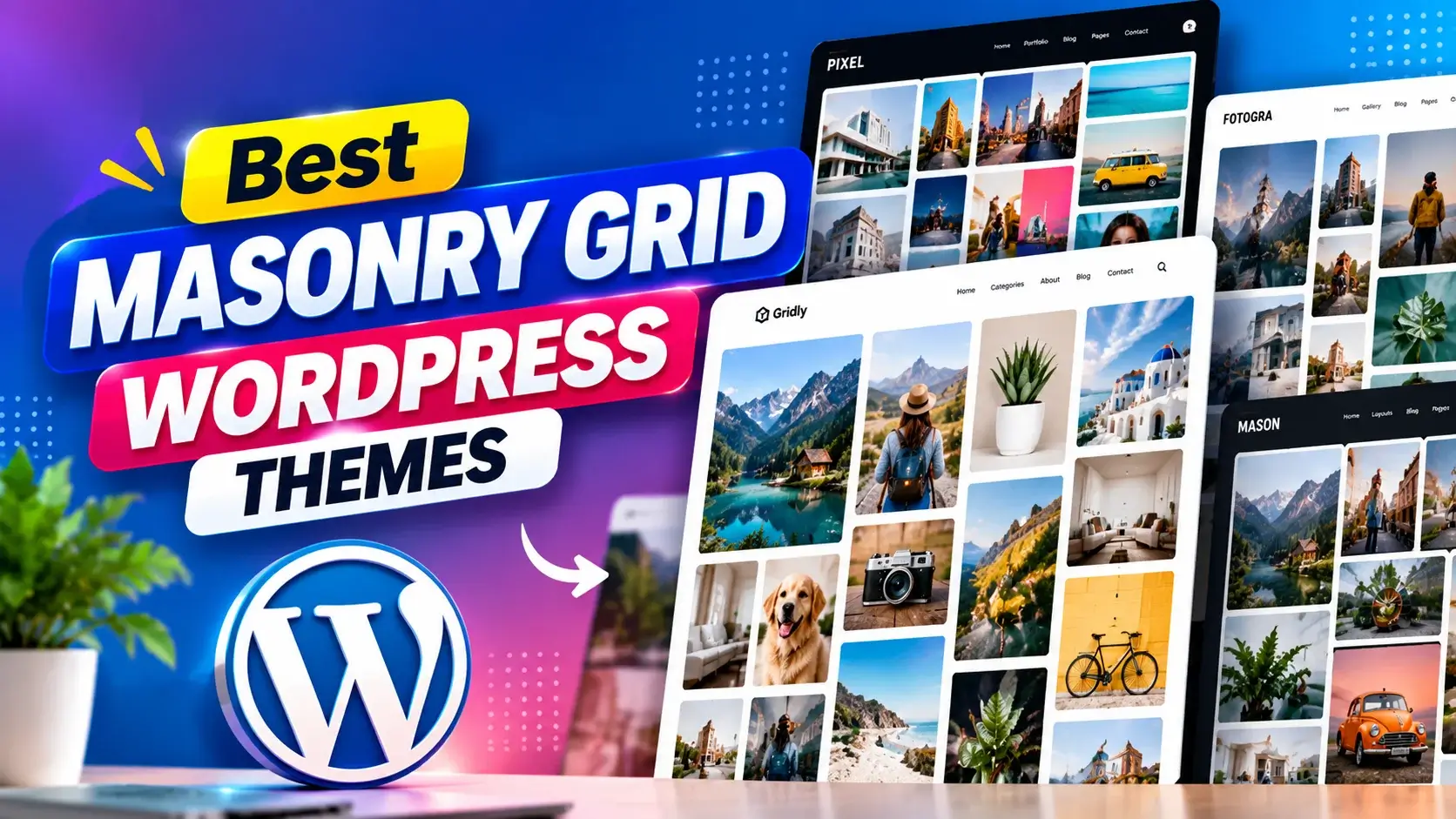 Best Masonry Grid WordPress Themes for Stunning Websites