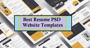Resume PSD Website Templates