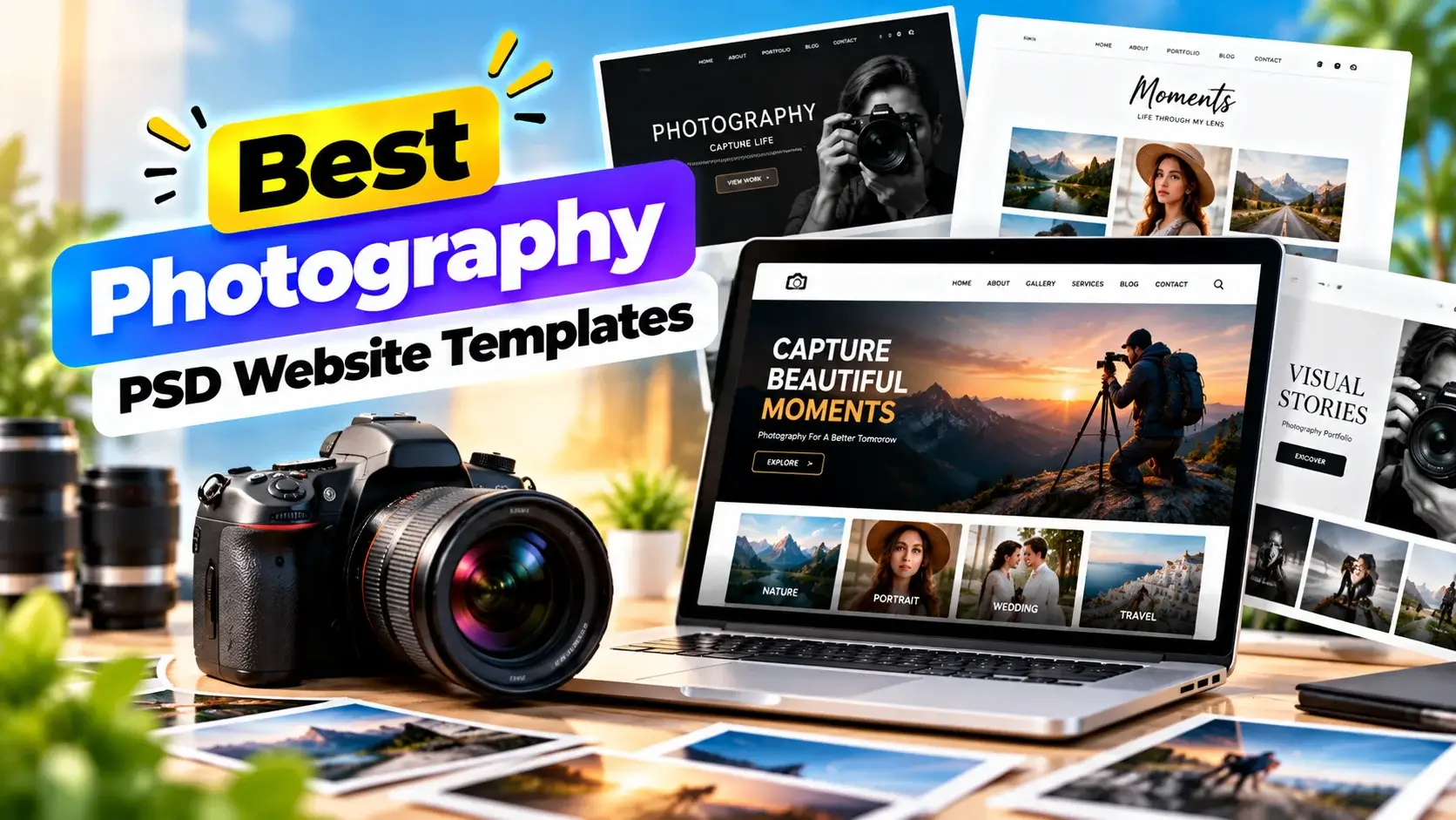 21 Best Photography PSD Website Templates