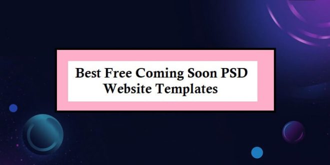 Free Coming Soon PSD Website Templates