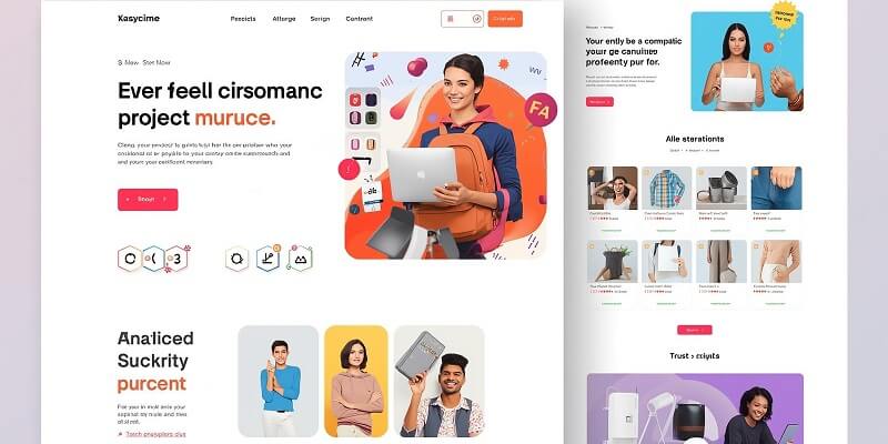 Free Ecommerce PSD Website Templates