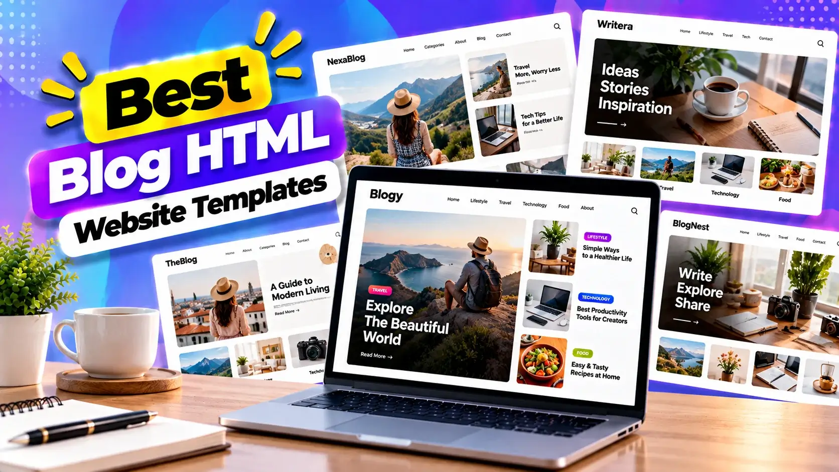Best Blog HTML Website Templates for Modern Websites