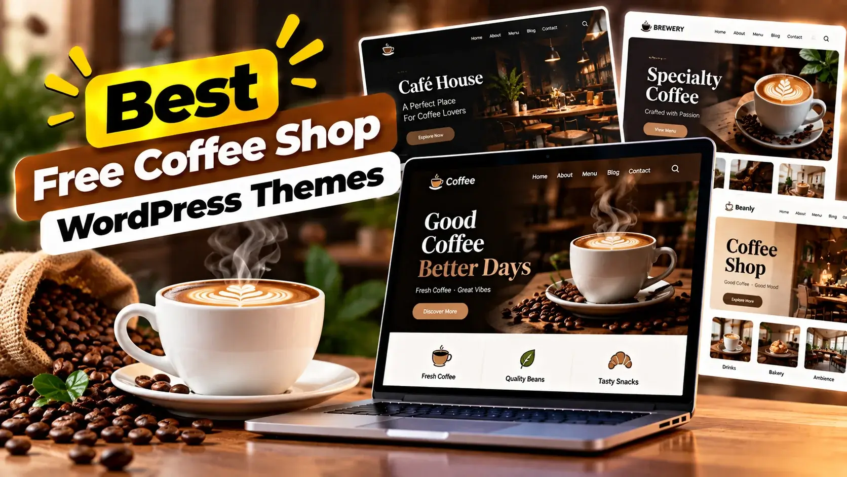 Best Free Coffee Shop WordPress Themes