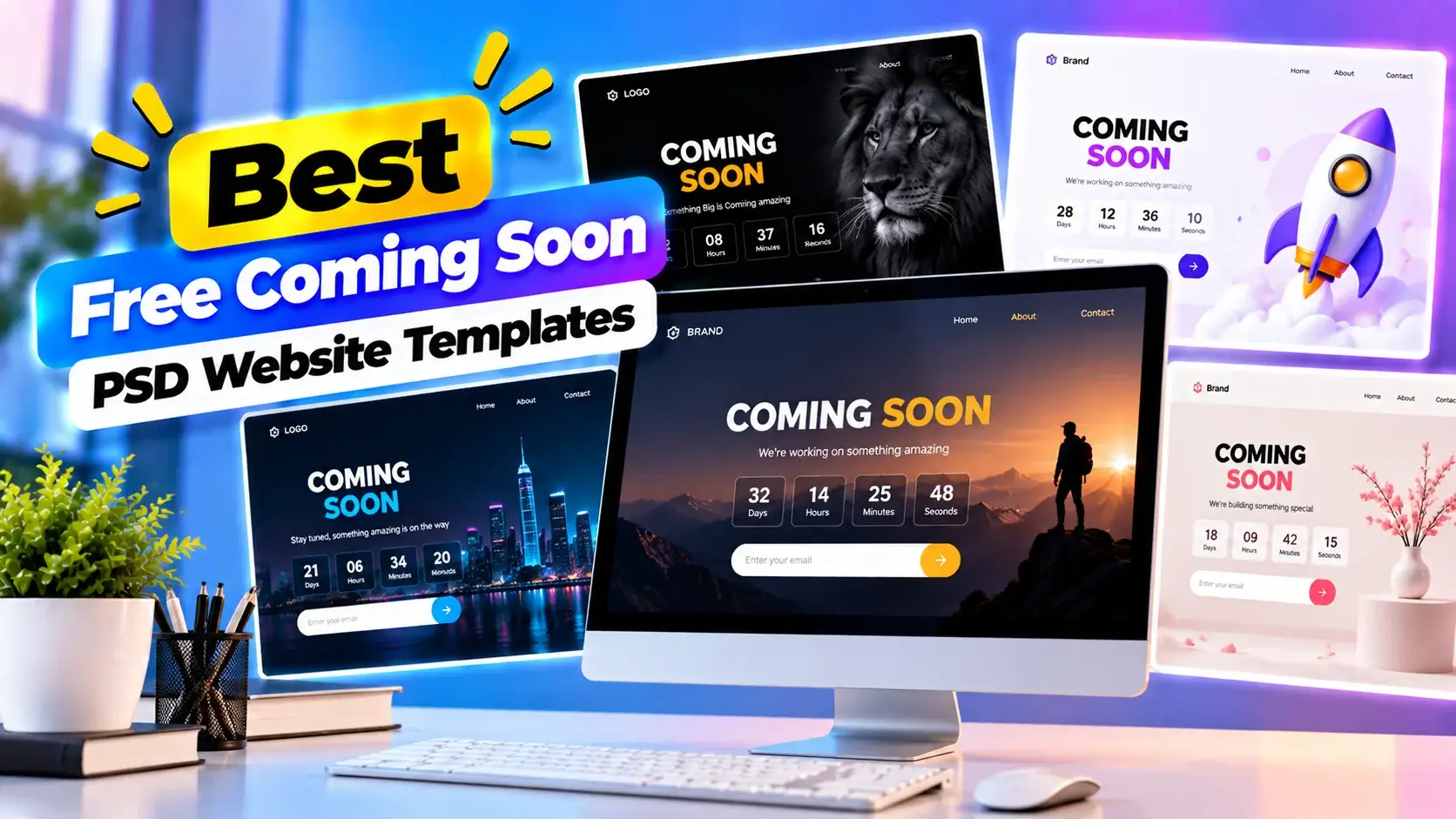 Best Free Coming Soon PSD Website Templates