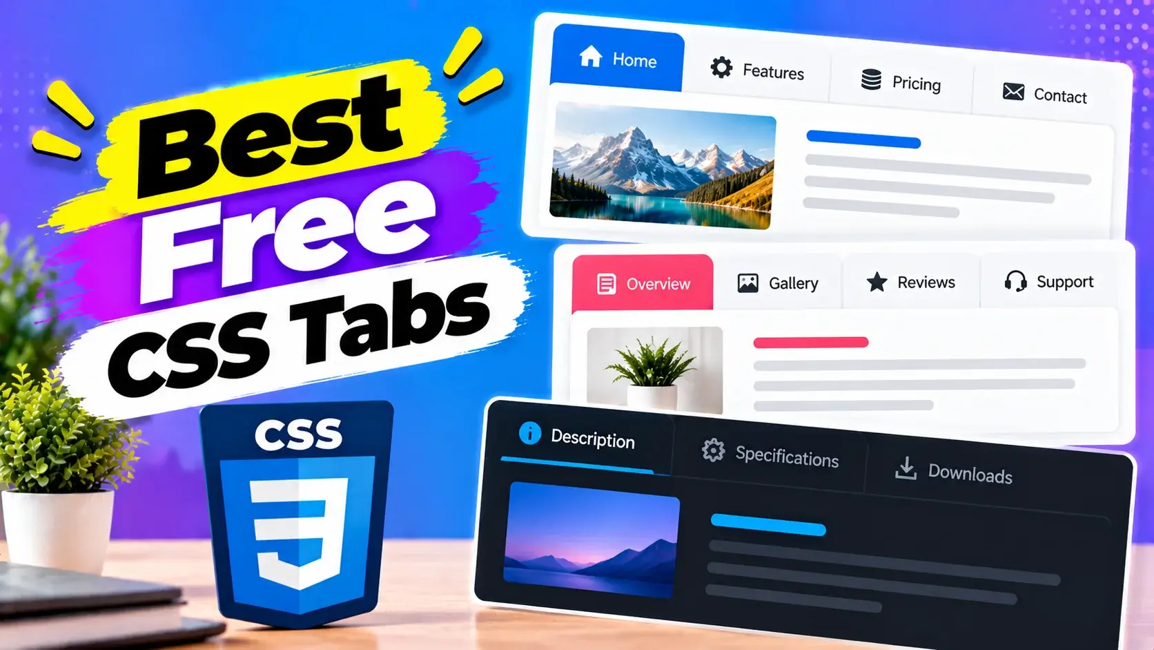 Best Free CSS Tabs for Modern Websites