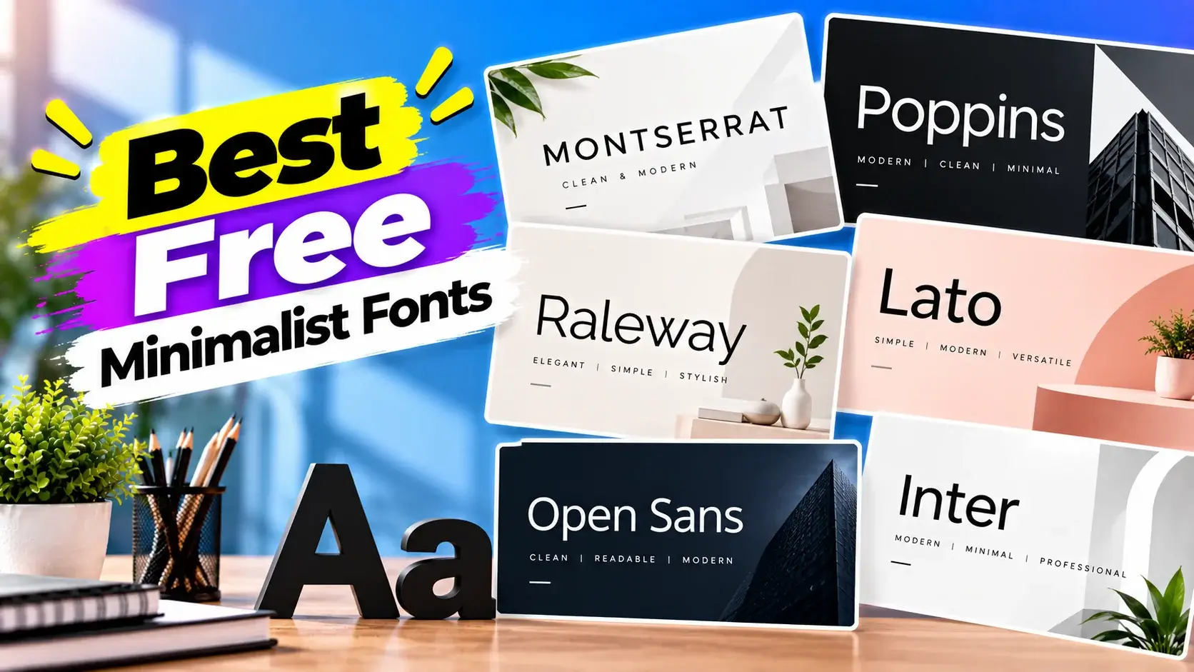 Best Free Minimalist Fonts for Clean and Modern Designs