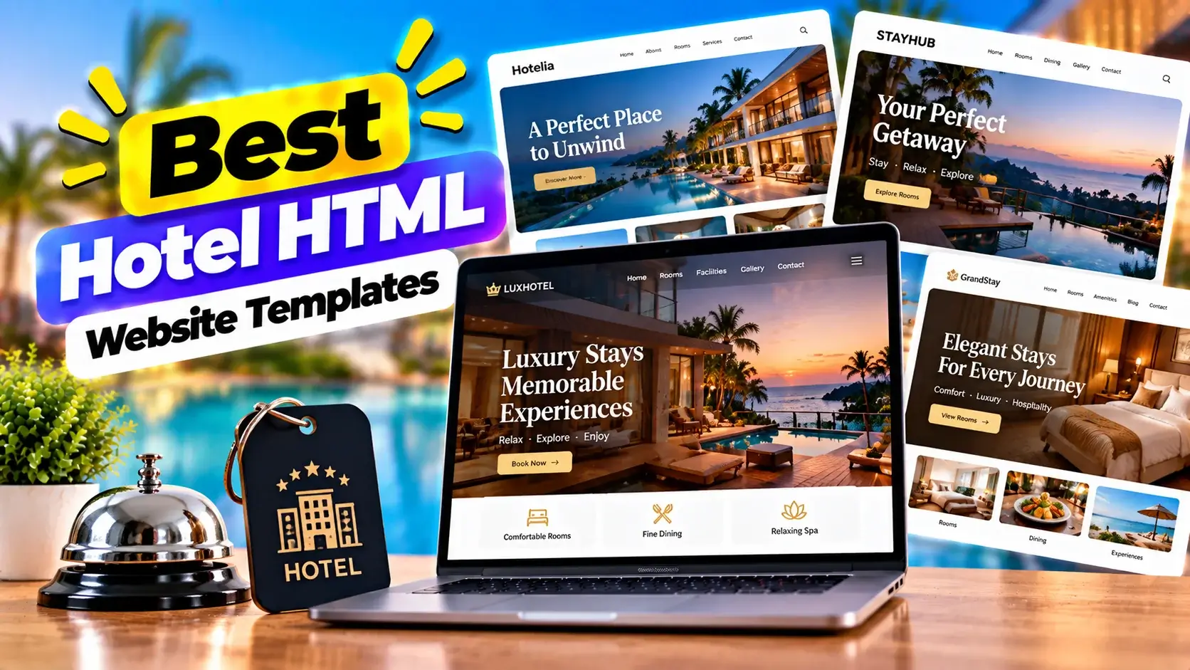 Best Hotel HTML Website Templates for Modern Hotels
