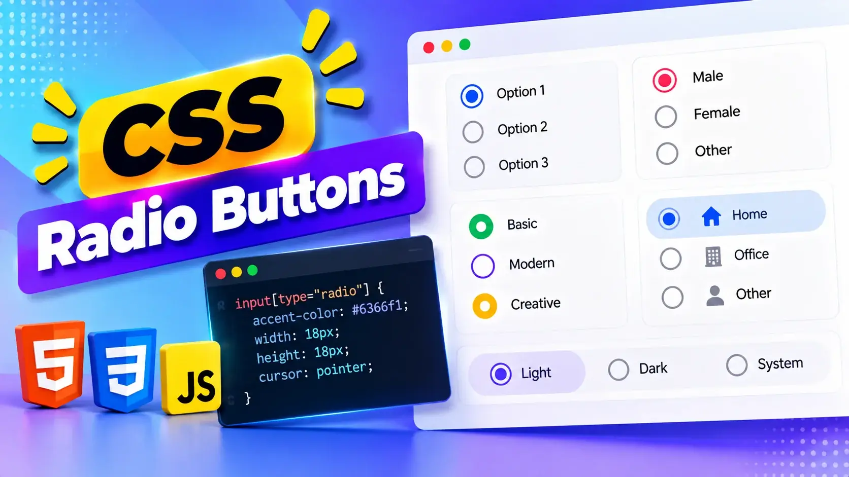 Best CSS Radio Buttons for Modern Web Designs