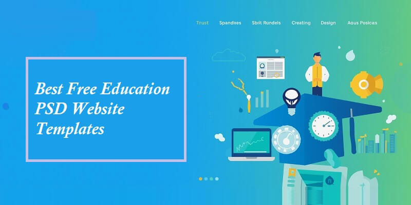 Free Education PSD Website Templates