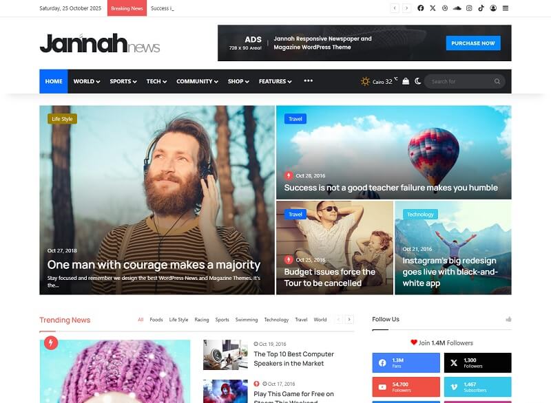 Jannah Magazine WordPress Theme