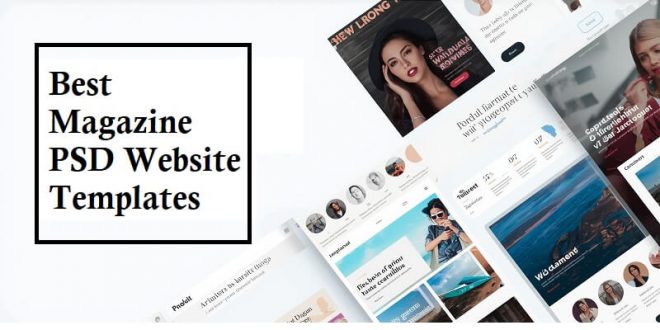 Magazine PSD Website Templates