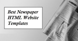 Newspaper HTML Website Templates
