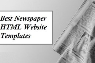 Newspaper HTML Website Templates
