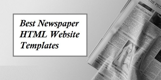 Newspaper HTML Website Templates
