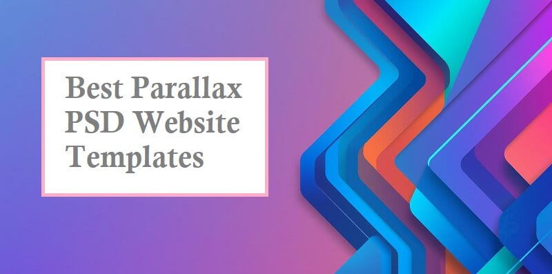 Parallax PSD Website Templates