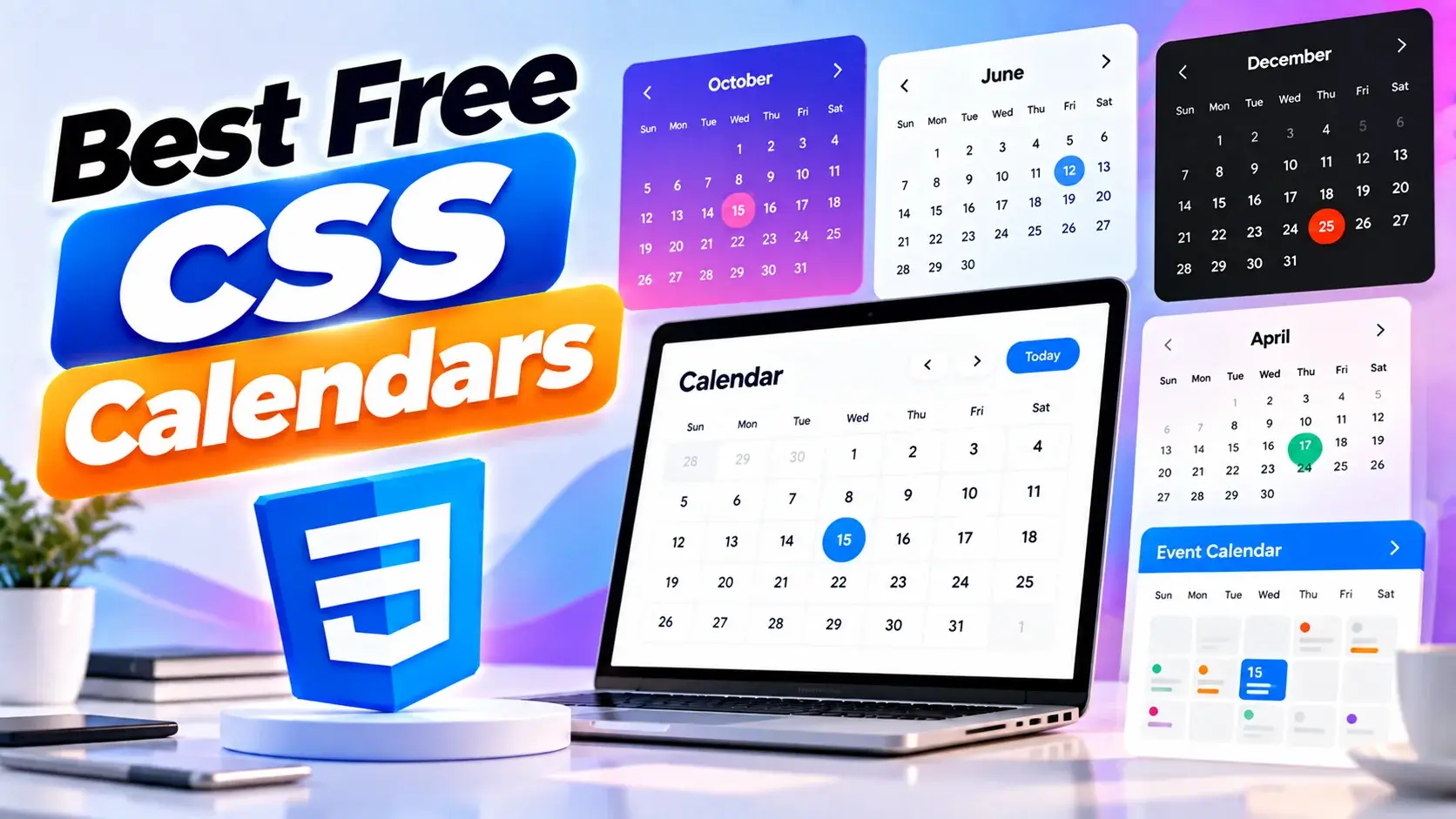 Best Free CSS Calendars for Modern Websites