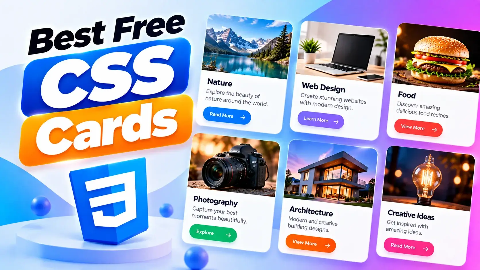 Best Free CSS Cards for Modern and Responsive Websites